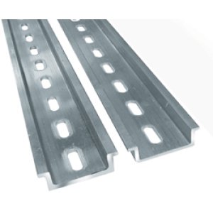 DIN RAIL PUNCHED ALUM H/DUTY 1M ALDP1HD
