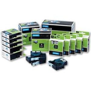 TAPE OFFICE BLK ON CLR 12MMX7M DY1010 SD45010 DYMO