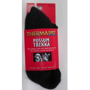 SOCKS POSSUM BLK L THKS30-990 THERMADRY TREKKA