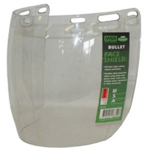 VISOR REPL HIGH IMPACT BULLET 227025 MSA CLEAR