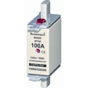FUSELINK DIN 100A NH000 100NHG000B 500V 120KA BUSSMAN 689203