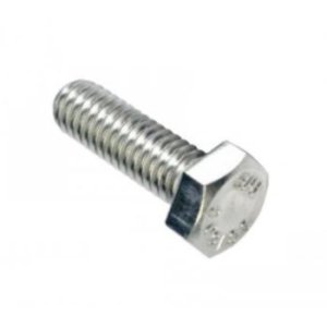 SCREW HEX FULL THREAD 8X25 STAINLESS STEEL316 SSS608*025