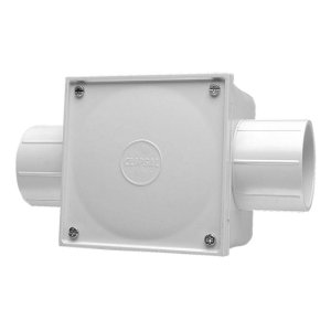 JUNCTION BOX SQ 2WAY PVC 50MM GREY 252/50/2GY 52.50G