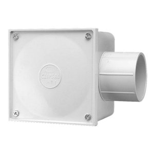 JUNCTION BOX SQ 1WAY PVC 50MM GREY 252/50/1GY 51.50G