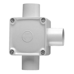 JUNCTION BOX SQ 3WAY PVC 32MM GREY 252/32/3GY 53.32G