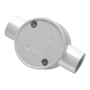 JUNCTION BOX RND 2WAY PVC 20MM GREY 240/20/2GY 22.20G