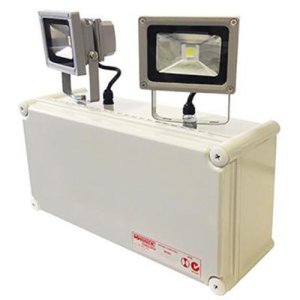 SPOTLIGHT EMERGENCY LED 2X10W IP65 NICD BATTERY BARDIC