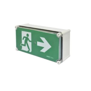 EXIT BODY ONLY LED 3W MAINT IP66 LIFEPO4WER+SENTINEL BARDIC