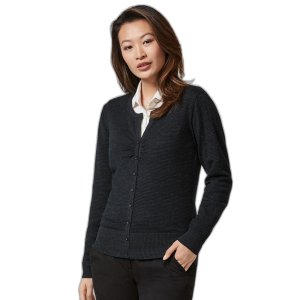 CARDIGAN LADIES MERINO LC131LL BLK M