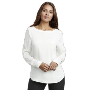 BLOUSE LADIES MADISON BOATNECK S828LL BLK 6