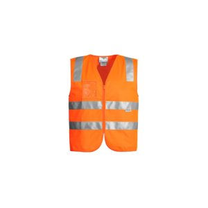 VEST UNISEX HI VIS FULL ZIP ZV998 YEL M