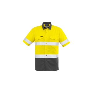 SHIRT MENS COOLING TAPED HV SPLICED S/S ZW835 YLW/CH 3XL