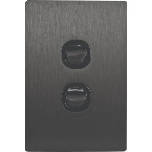 SWITCH 2G 16A URBAN BLACK METAL