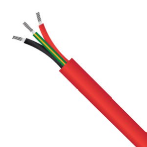 CABLE FIRE RATED 2C+E 1.5MM 0.6/1KV RED BFR3G1.5 MASER
