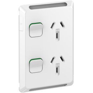 SOCKET SW VERT TWIN 10A 250V XW PDLP392-XW PDL PRO