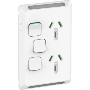 SOCKET SW 10A VERT TWIN 1EX 20A SW 250V XW PDL PRO