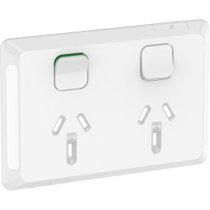 SKIN SOCKET SW HORIZ TWIN 10A 250V XW PDLP395C-XW PDL PRO