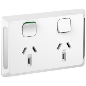 SOCKET SW HORIZ TWIN 10A 250V XW PDLP395-XW PDL PRO