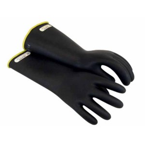 GLOVE HV ASTM CL1 7.5KV 14IN YLW/BLK STR-CUFF SZ9
