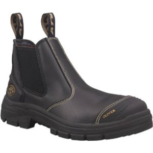 BOOT SLIP ON HI HEAT SOLE KEVLAR STITCH BLK 9 OLIVER