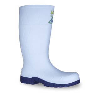 GUMBOOT SAFEMATE WHT/BLUE 892-92010-5 BATA