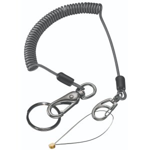 LANYARD SAFETY WIRE 3KG MAX LOAD GY 430-1600MM TENG