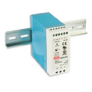 POWER SUPPLY DIN RAIL 40W 1.7A 24VDC