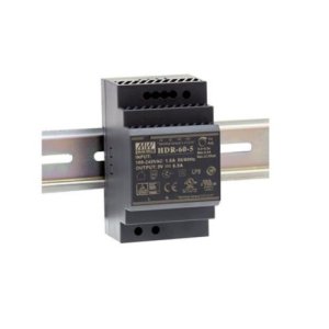 POWER SUPPLY U/SLIM STEP SHAPE DIN RAIL 60W/12VDC