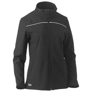 JACKET WOMENS SOFT SHELL JACKET BLK 12 BISLEY