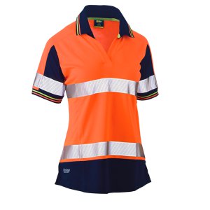 POLO WOMENS HV S/S V NECK O/N 10 BISLEY