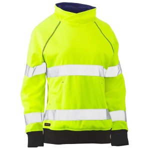 JUMPER WOMENS HV TAPED FLEECE YLW 12 BISLEY