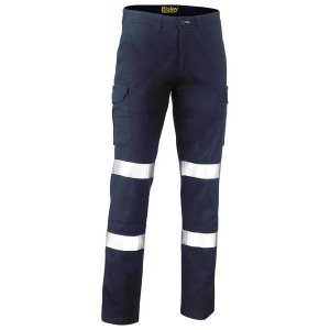 PANTS HV TAPED STRETCH COTTON CARGO NAVY 87 BISLEY