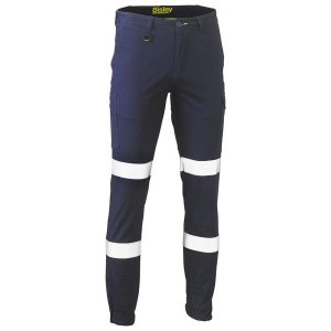 PANTS HV TAPED CUFFED STRETCH CARGO NAVY 102 BISLEY
