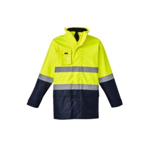 JACKET 4IN1 WATERPROOF SYZMIK ZJ220 YLW/NVY 5XL