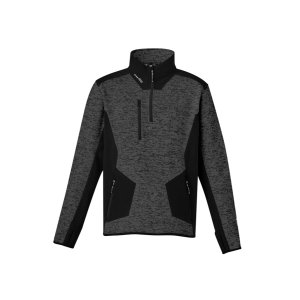 PULLOVER REINFORCED 1/4 ZIP SYZMIK ZT380 GUN/BLK 2XL