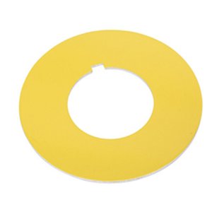 LEGEND PLATE 800T PB IEC RING YLW EMERGENCY STOP