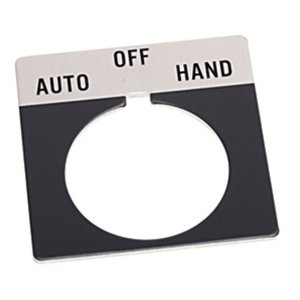 LEGEND PLATE 46X47MM RED STOP 800T PUSHBUTTON