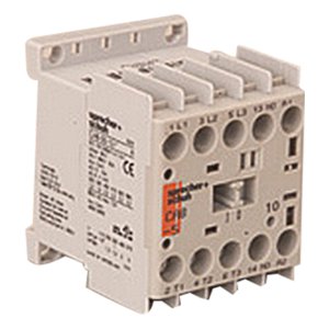 CONTACTOR MINI 2.2KW 3P 24V AC COIL 1NO AUX