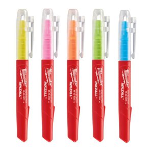 HIGHLIGHTER MIXED COLOUR JOBSITE INKZALL 5PK