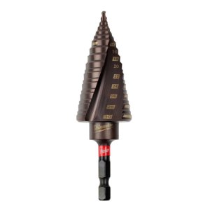 STEP BIT METRIC 4-30MM 12 HOLE SHOCKWAVE