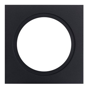 ADAPTER PLATE SQUARE SINGLE 105X105MM BLK ZELA