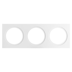 ADAPTER PLATE RECTANGLE TRIPLE 295X105MM WHT ZELA