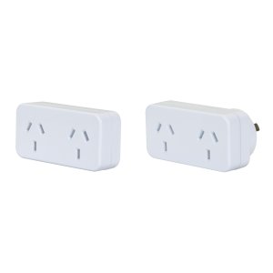 ADAPTER DOUBLE HORZ LEFT & RIGHT HAND 2PK WHT DYNAMIX