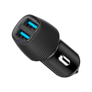 CAR CHARGER PROMATE DUAL PORT USB VOLTRIP-DUO.BLK PROMATE