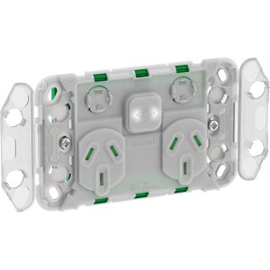 SOCKET GRID CONNECTED 10A 250V DOUBLE PDL395CSG