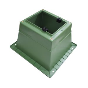 PILLAR BASE LARGE OPENING GREEN KULAK