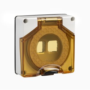 (I) COVER SWITCH 1G 1 HOLE 300 MODULE IP66 RES WHT