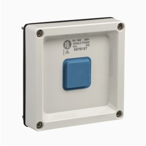 SWITCH TIME DELAY PUSHBUTTON 10A BT IP66 GRY
