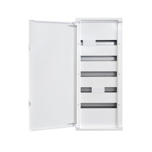 DISTRIBUTION BOARD FLUSH METAL 85 WAY 5 ROW WHT VM