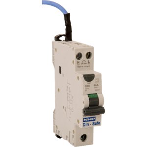 RCBO DINSAFE 6KA 1P+N 10A C CURVE 30MA TYPE A S/NEUT PIGTAIL